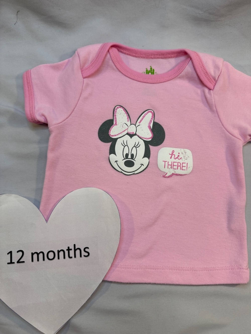 Disney Pink Minnie Mouse Short Sleeve Tee